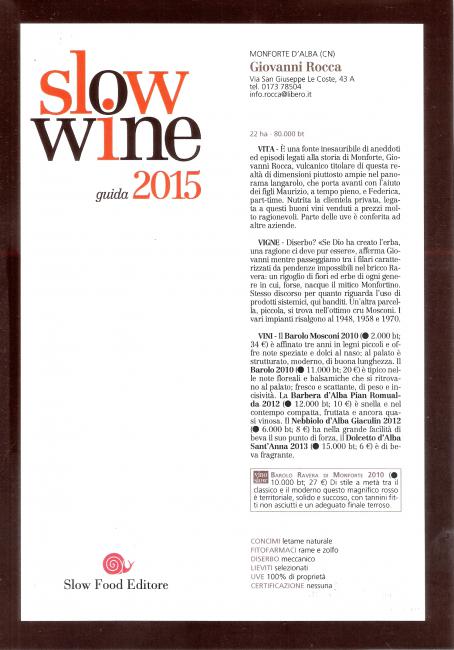 Rocca Giovanni | slow wine 2015